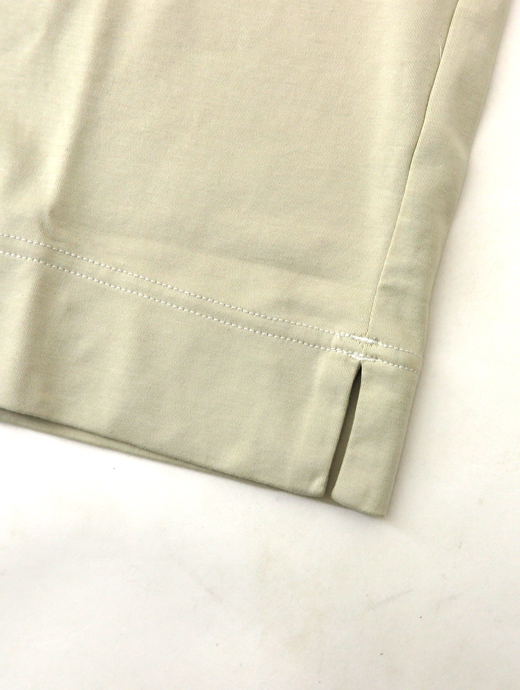 VOW/ボウ　カシミヤライクコットンTシャツ/クルーネック　vow520606-ホワイトベージュ