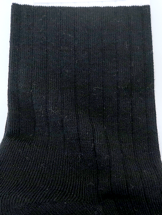 VOW/ボウ　ハイゲージコットンソックス　vow520802-ブラック