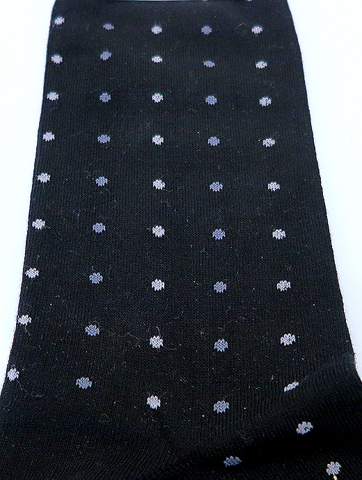 VOW/ボウ　ハイゲージコットンソックス　vow520804-ブラック