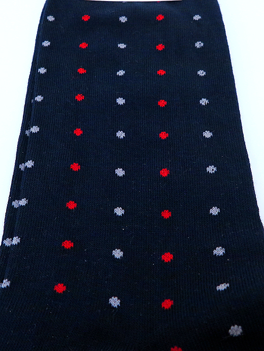 VOW/ボウ　ハイゲージコットンソックス　vow520805-ネイビー