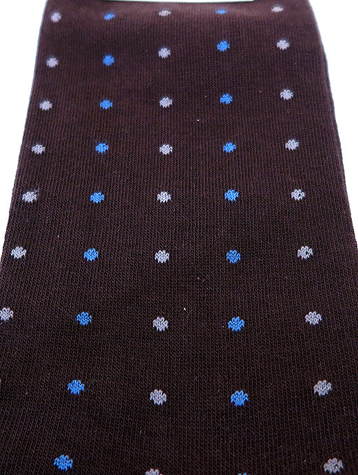 VOW/ボウ　ハイゲージコットンソックス　vow520806-ブラウン