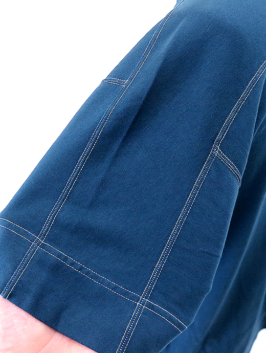 VOW/ボウ　カシミヤライクコットンTシャツ/クルーネック　vow521001-ネイビー