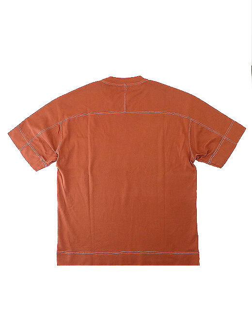 VOW/ボウ　カシミヤライクコットンTシャツ/クルーネック　vow521003-ブリック