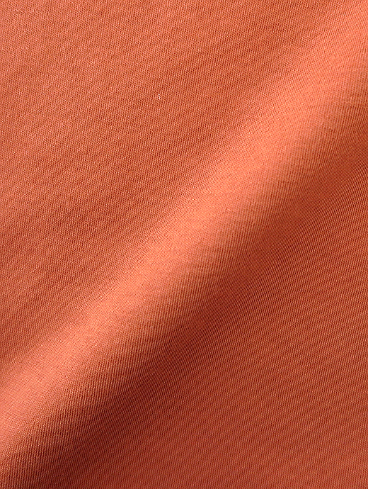 VOW/ボウ　カシミヤライクコットンTシャツ/クルーネック　vow521003-ブリック