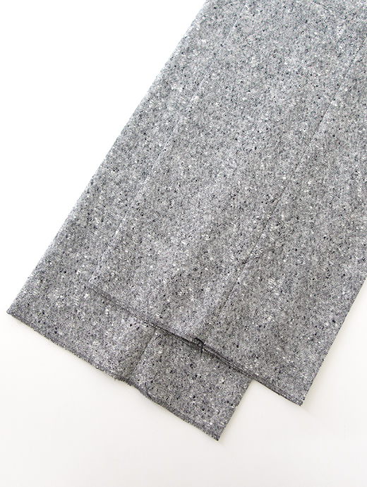 BERNARD ZINS/ベルナール ザンス　モノトーンホームスパン/2インプリーツスラックス/H8　zin502201-グレー